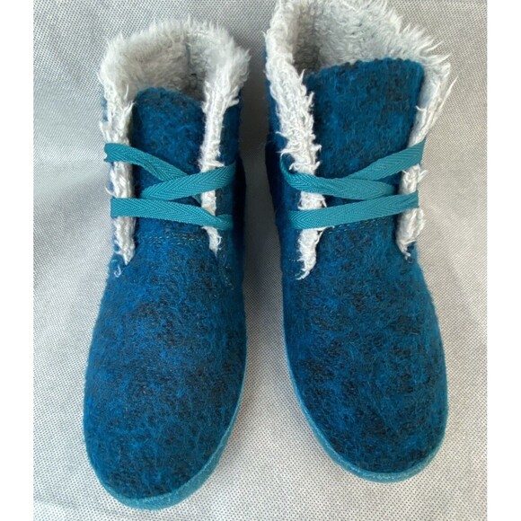 SANUK Chukkas Shoe Boots Womens Size 7 AMBRRR INDIGO Blue Cottage Boho - Picture 4 of 13